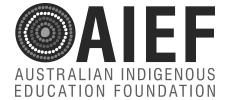 Australian Indigenous Education Foundation logo. AIEF is a for purpose organisation supporting Indigenous Australian students, their families, schools and the wider community.